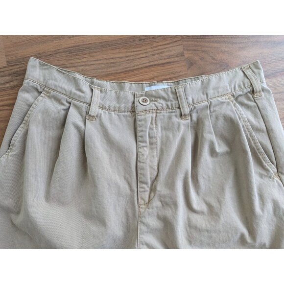 Pistola Wide Leg Pants 30 High Rise Tan Cotton Pleated Khakis Sesame A4 - Picture 10 of 13